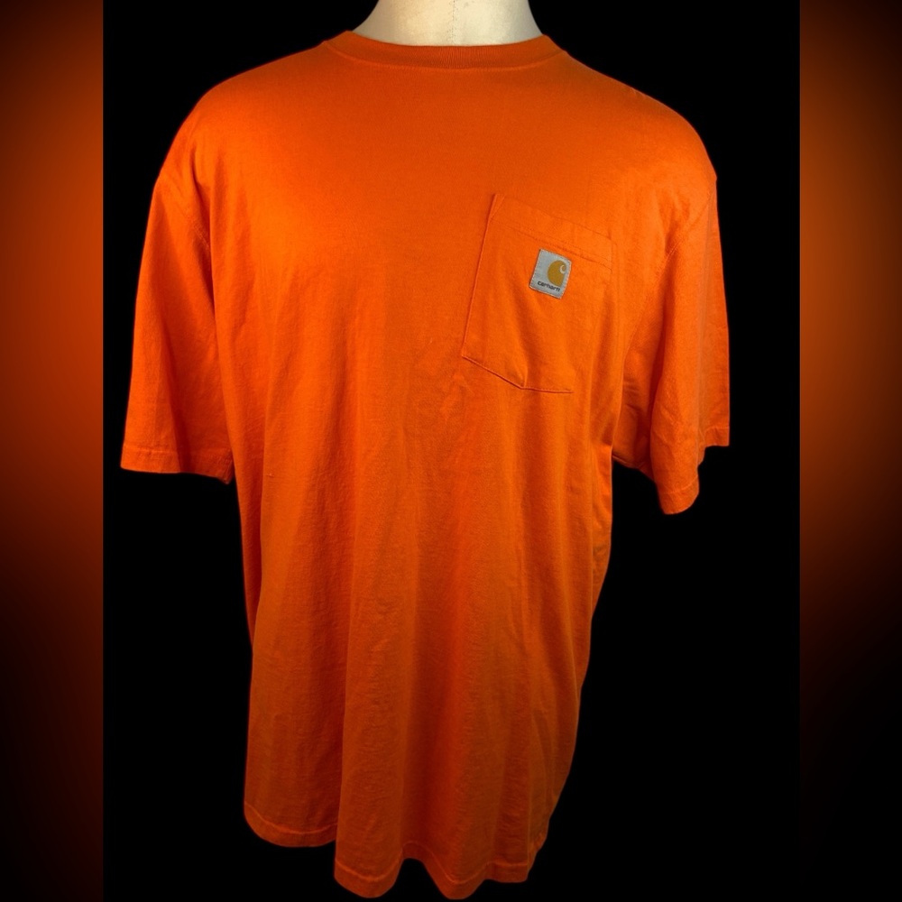 Carhartt Vibrant Orange Tee with Pocket Men’s 2XL